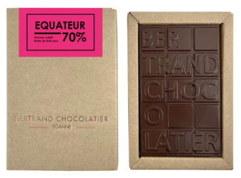 Tablette chocolat noir Équateur - Bertrand Chocolatier