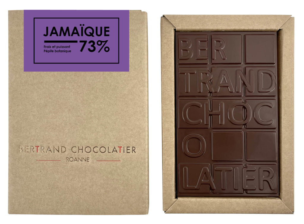 Tablette chocolat noir Jamaique - Bertrand Chocolatier