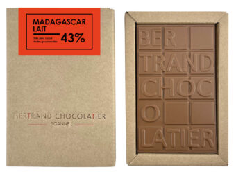 Tablette chocolat lait Madagascar - Bertrand Chocolatier