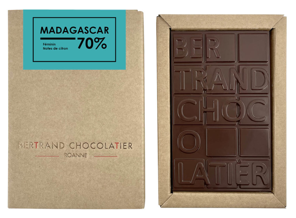 Tablette chocolat noir Madagascar - Bertrand Chocolatier