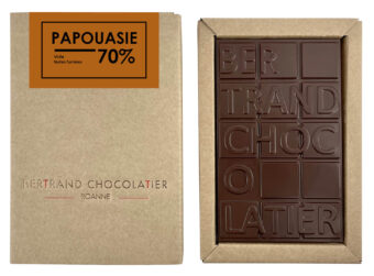 Tablette chocolat noir Papouasie Nouvelle Guinée - Bertrand Chocolatier