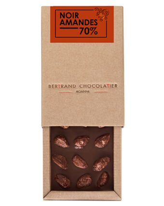 Tablette chocolat noir amandes - Bertrand Chocolatier