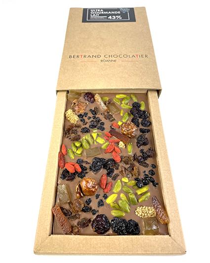 Tablette ultra gourmande lait 43% - Bertrand Chocolatier