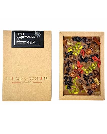 Tablette ultra gourmande lait 43% - Bertrand Chocolatier
