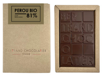 Tablette chocolat noir Pérou - Bertrand Chocolatier
