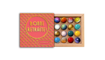 Coffret 16 dômes bonne retraite
