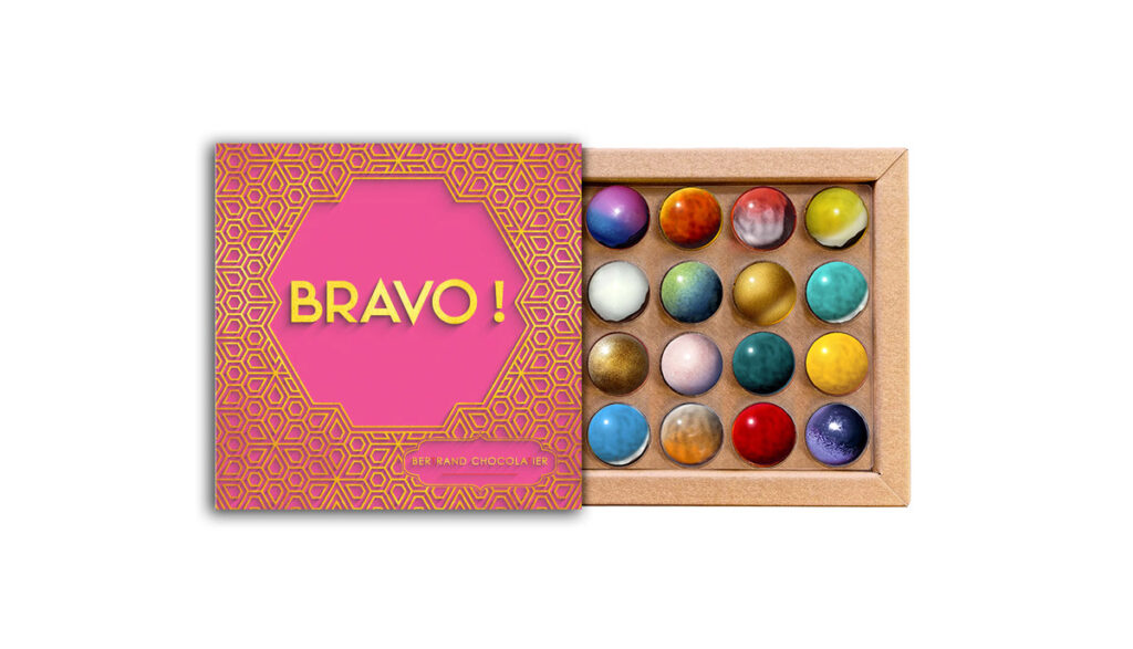 Coffret 16 dômes bravo rose