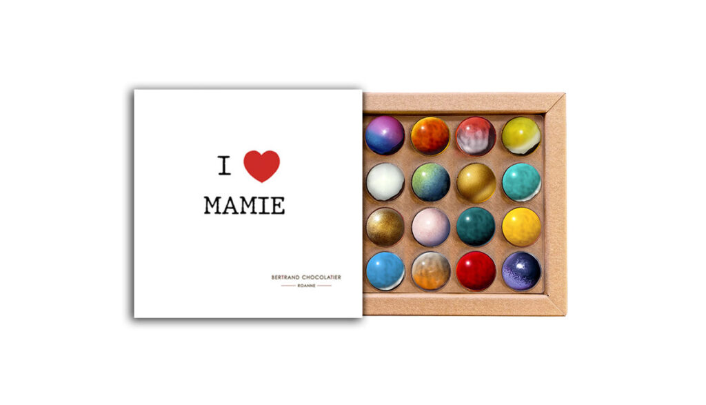 Coffret 16 dômes I love mamie