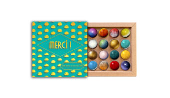 Coffret 16 dômes merci