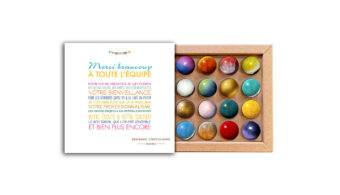 Coffret 16 dômes merci l'équipe