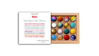 Coffret 16 dômes merci grand-mère