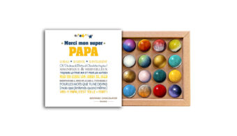 Coffret 16 dômes merci papa