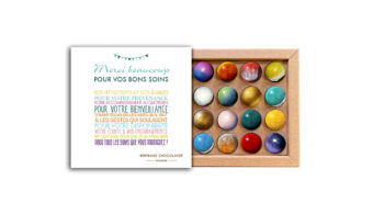 Coffret 16 dômes merci pour vos bons soins
