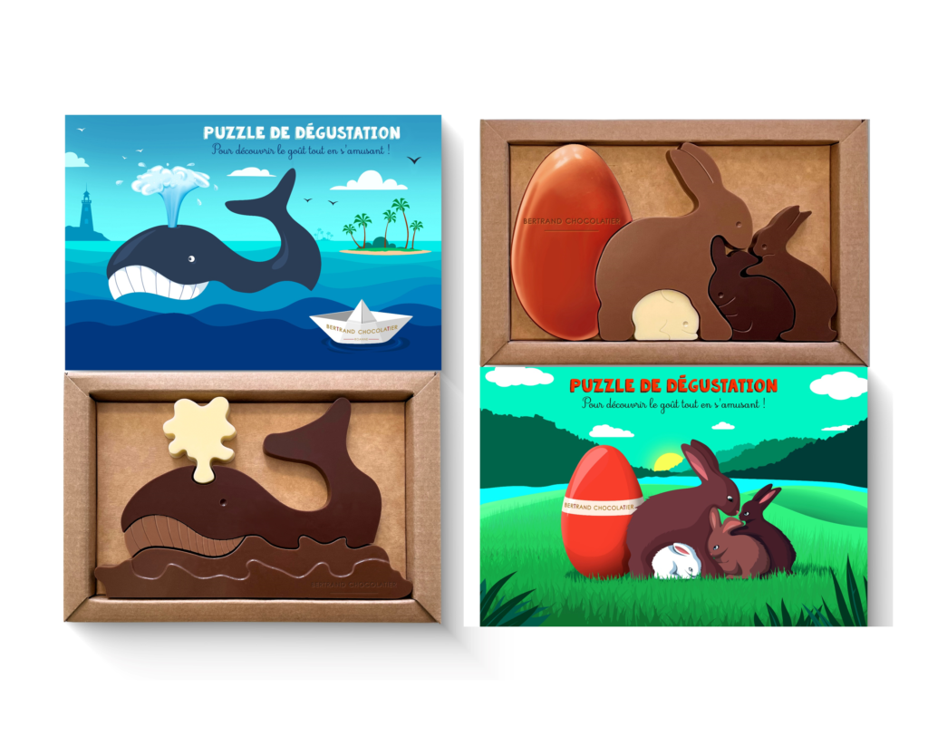 puzzle lapin et baleine