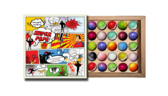 Coffret 25 dômes aux super pouvoirs Super Papa