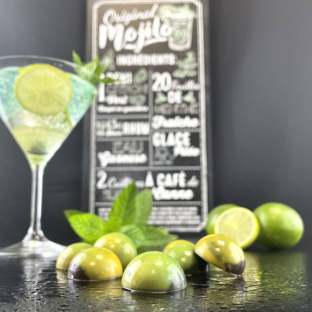 Coffret 16 dômes Mojito