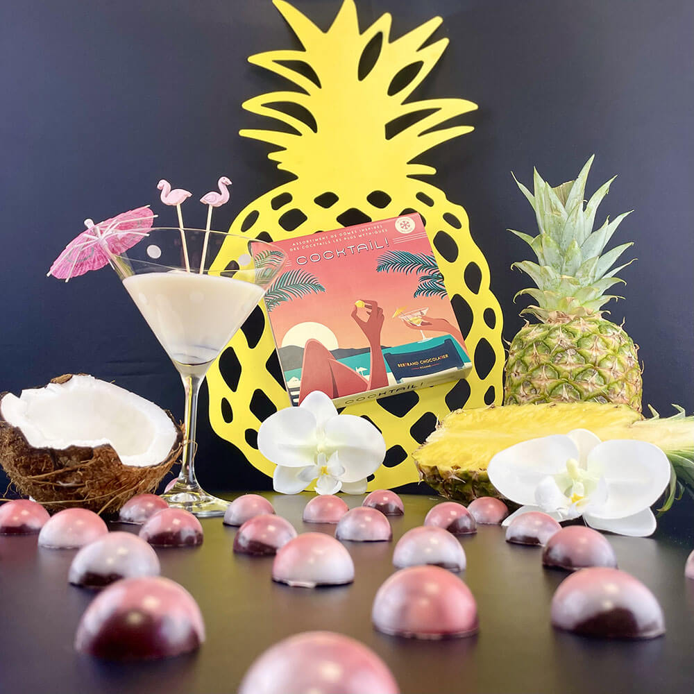 Coffret 16 dômes Pina Colada