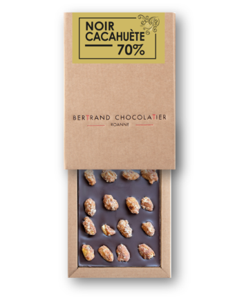 Tablette gourmande noir Cacahuètes