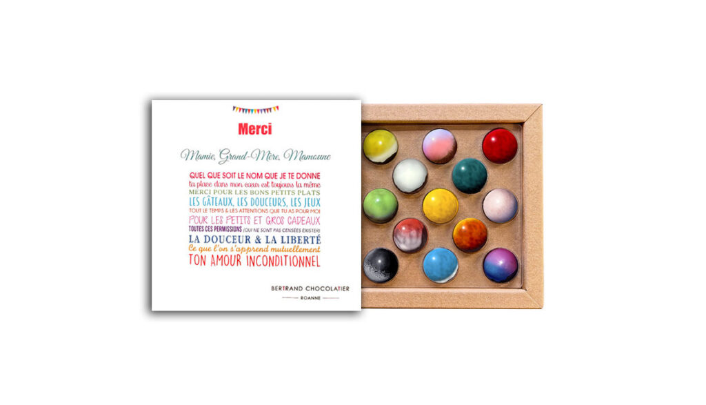 Coffret 13 dômes merci grand-mère