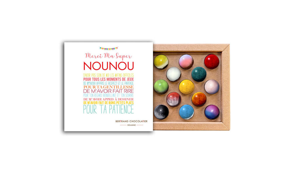 Coffret 13 dômes merci nounou