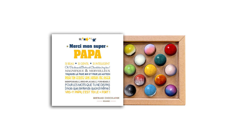 Coffret 13 dômes merci papa
