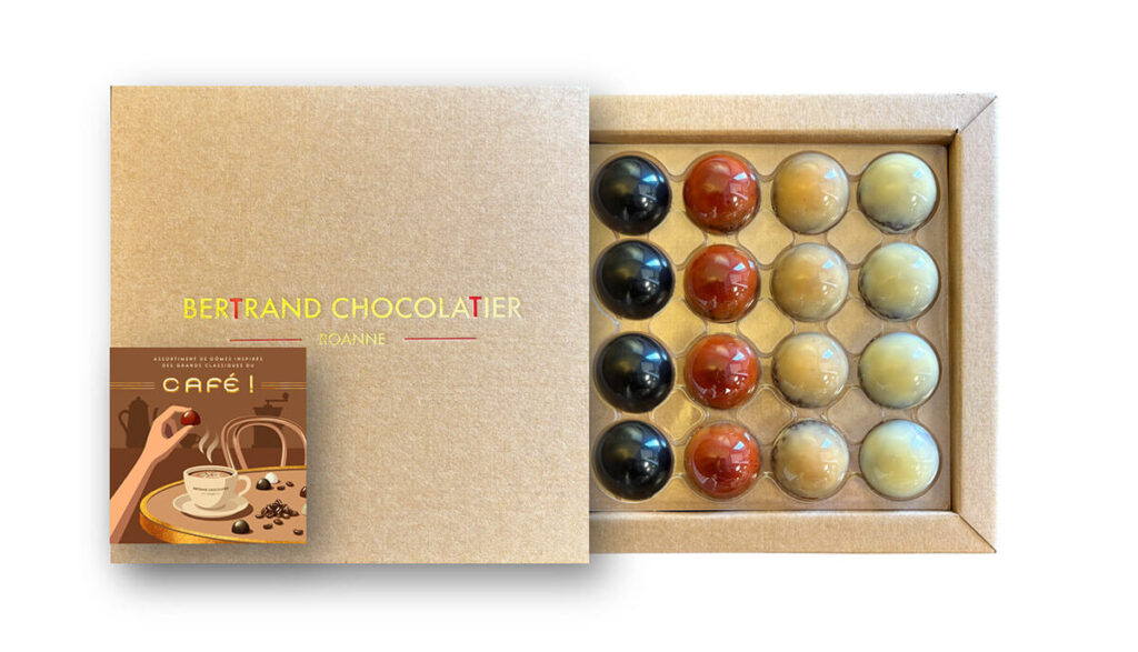 Coffret 16 dômes café