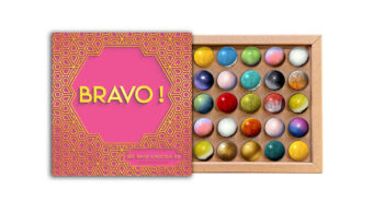 Coffret 25 dômes bravo rose