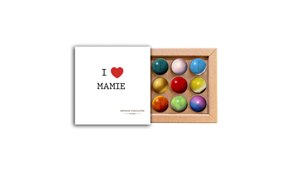 Coffret 9 dômes I love mamie