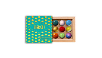 Coffret 9 dômes merci