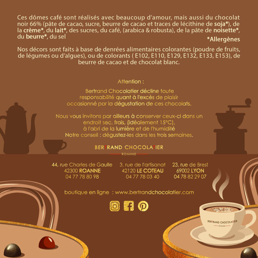 Coffret café 16 dômes fourreau